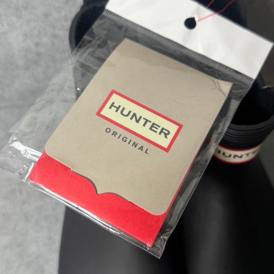 新品☆未使用品　HUNTER ブラックショートブーツ 24cm