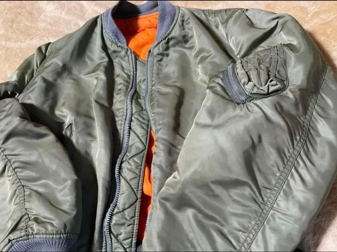 80s AlphaアルファMA-1 USA製 旧タグIDEAL