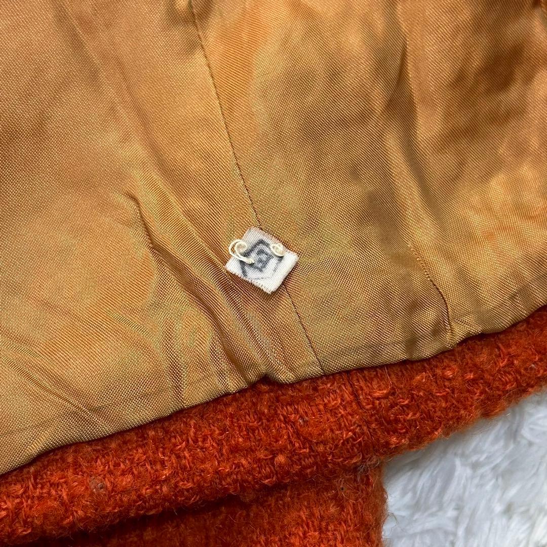 3196 プラダ PRADA☆ツイードジャケット 入手困難 即完売注意 オレンジ