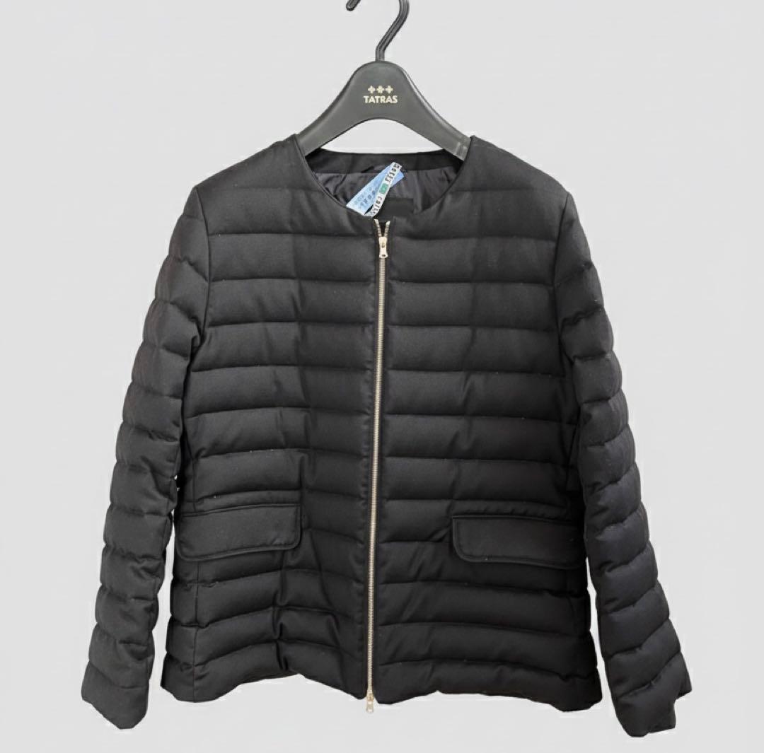【美品】TATRAS SPINOSA ウールノーカラーダウン L クリーニング済