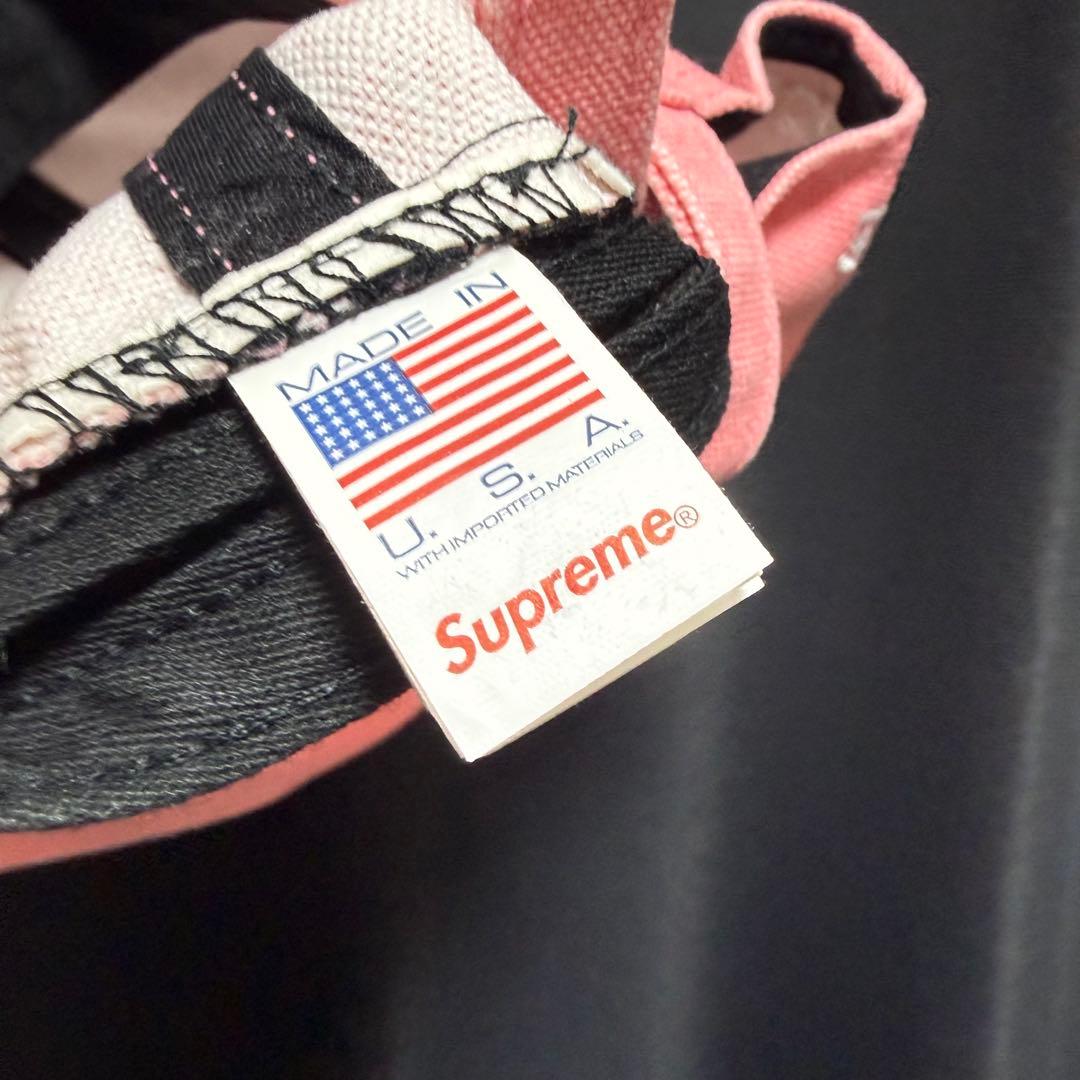 supreme キャップ ピンク