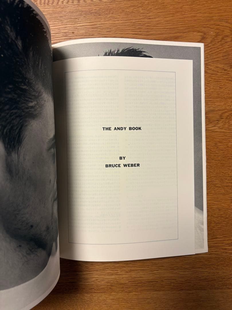 ブルースウェーバー THE ANDY BOOK 写真集