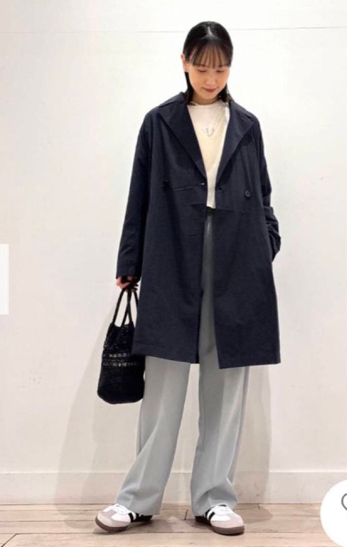タグ付き　FORK&SPOON　オーバーライトミドルコート　NAVY