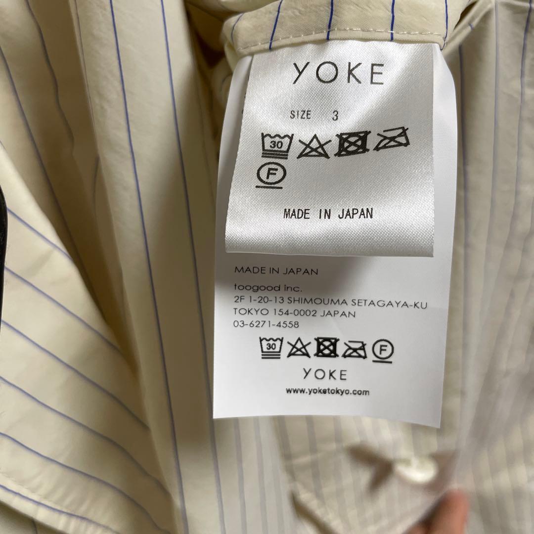 ジャケット・アウター YOKE 2024SS STRIPE DOUBLE JACKET