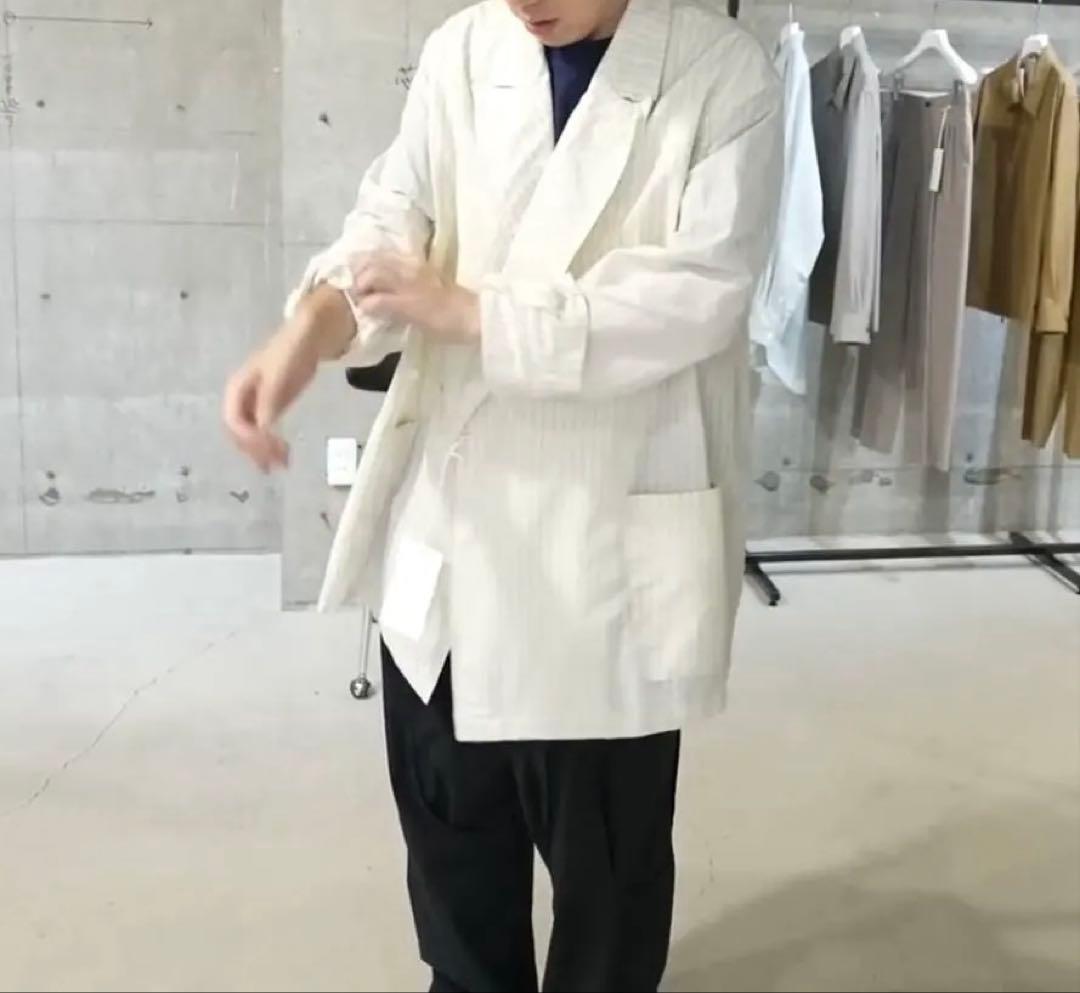 ジャケット・アウター YOKE 2024SS STRIPE DOUBLE JACKET