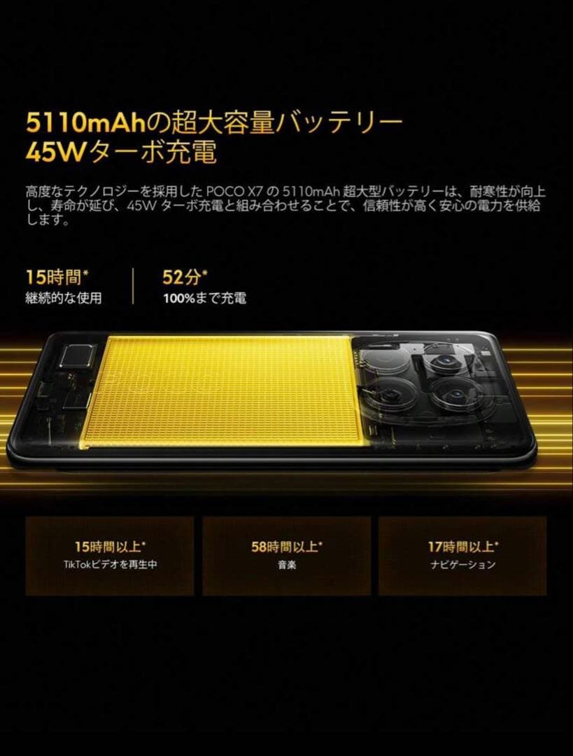 POCO X7 8GB + 256GB グローバル版