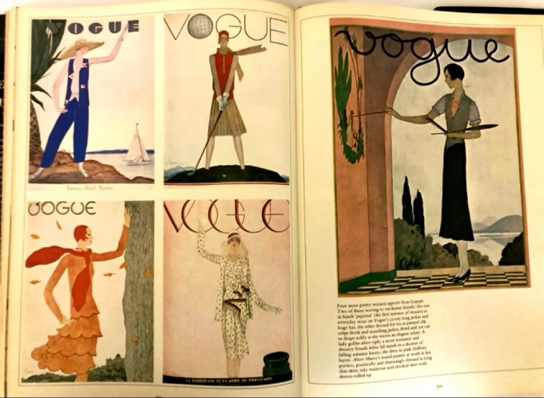 『VOGUE（ヴォーグ）』の1909〜1940迄の表紙 絶版・希少 洋書