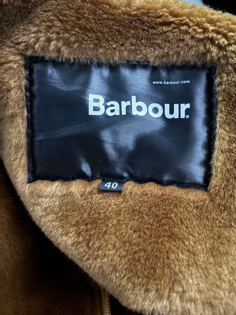 Barbour ライナーリバーシブルベスト　レジ　サイズ40 ブラウン