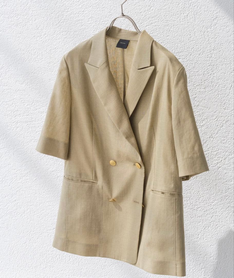 Spick and Span ライトドライクロスハーフスリーブジャケット
