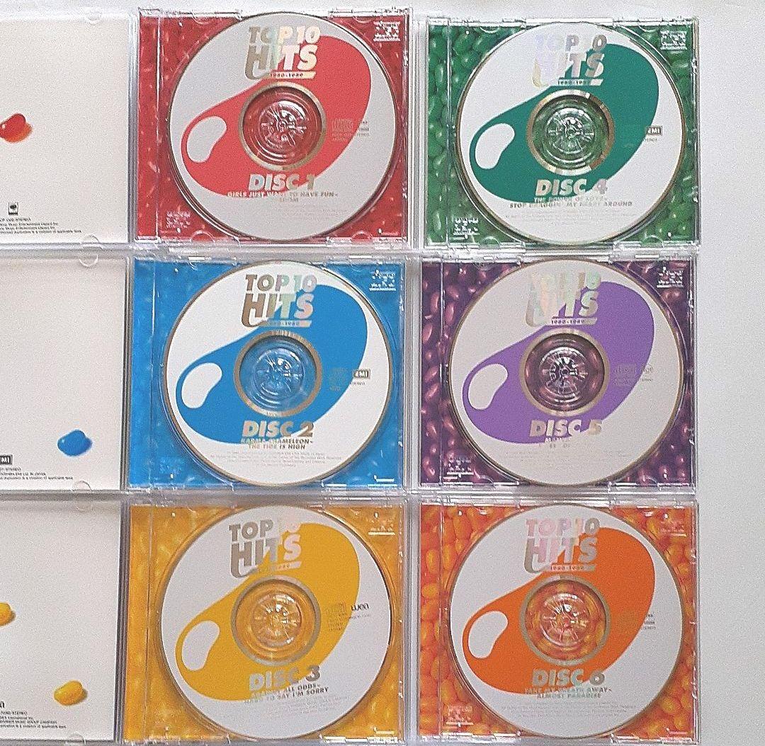 TOP 10 HITS 1980～1989/CD 6枚セット品Sony FCI.