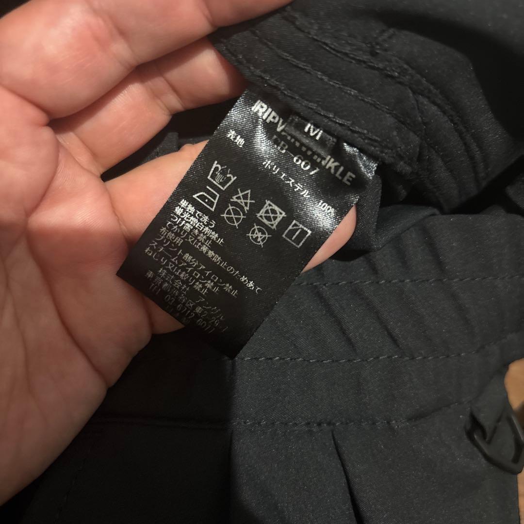 パンツ RIPVANWINKLE RB-607 CROPPED EASY BLACK M