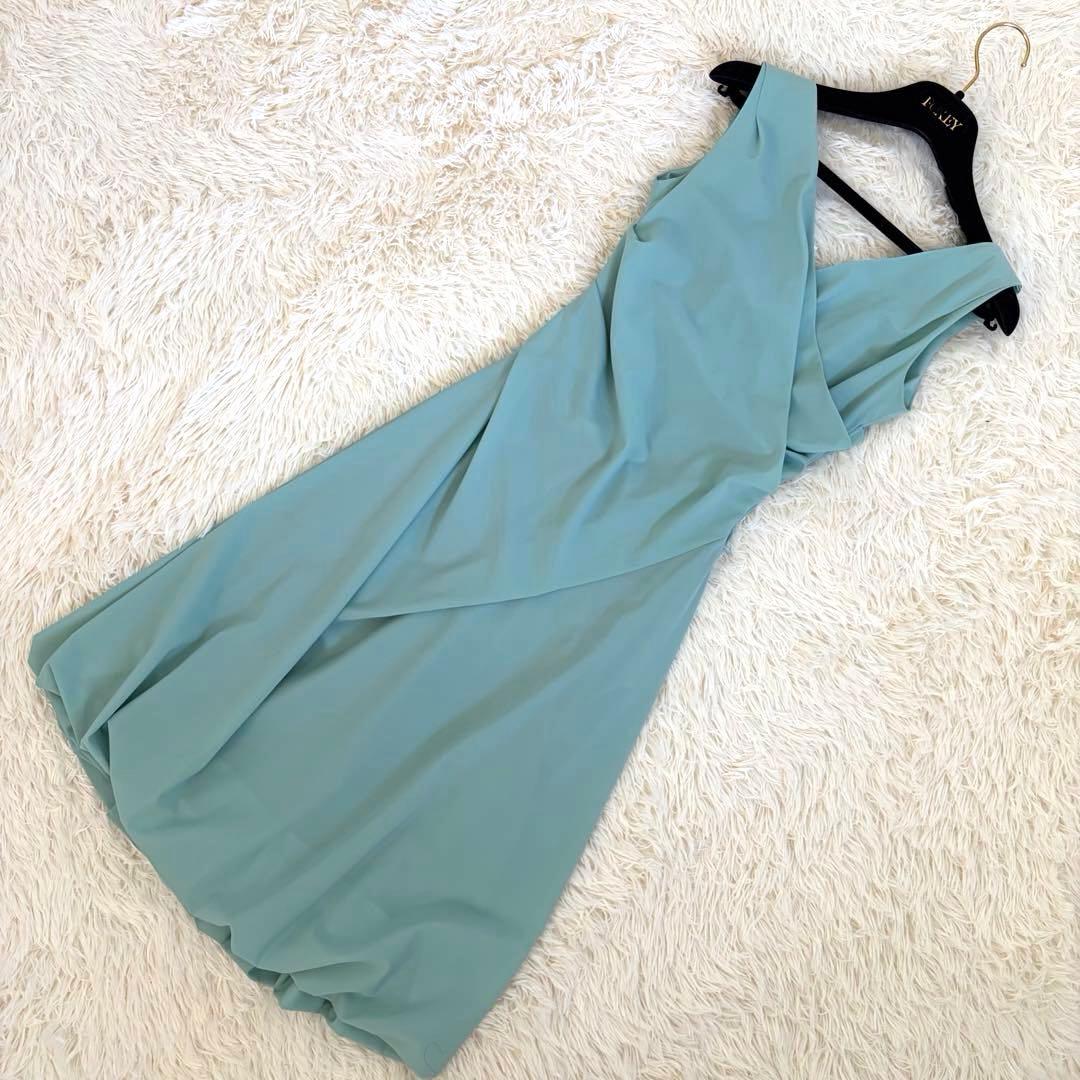 美品✨️フォクシーニューヨーク バルーンワンピース ロング カシュクール グリーン
