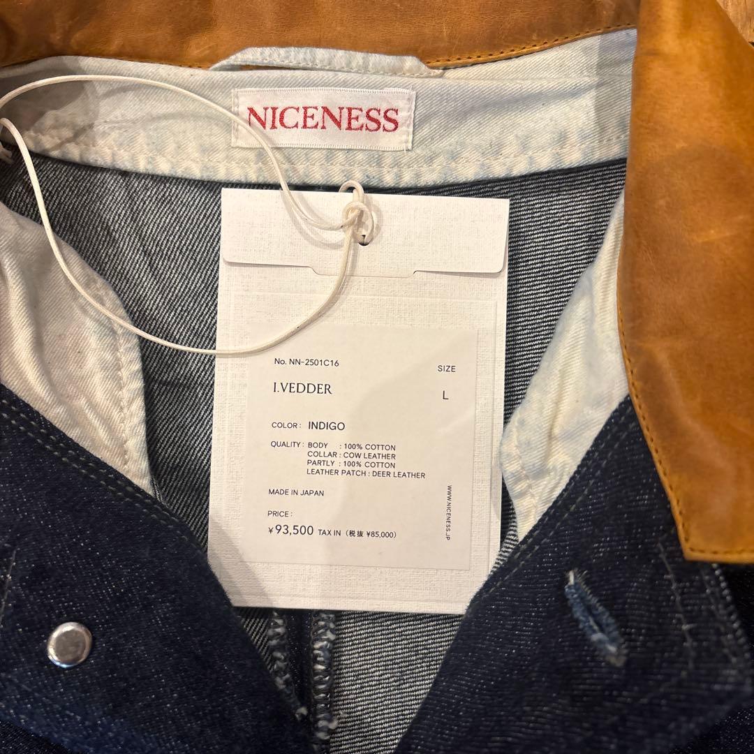 ジャケット・アウター niceness I.VEDDER DENIM CHORE COAT L