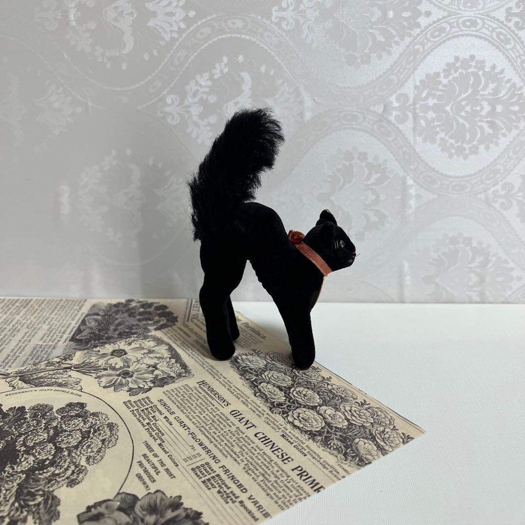 【希少】Steiff シュタイフ　ヴィンテージ　レトロ　トムキャット　ベルベット