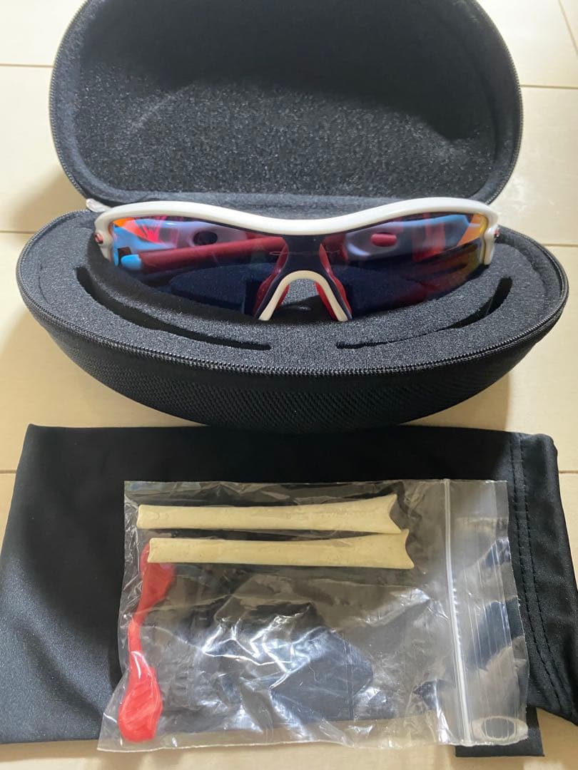 【美品】 OAKLEY RADARLOCK レーダーロック（ホワイト×レッド）
