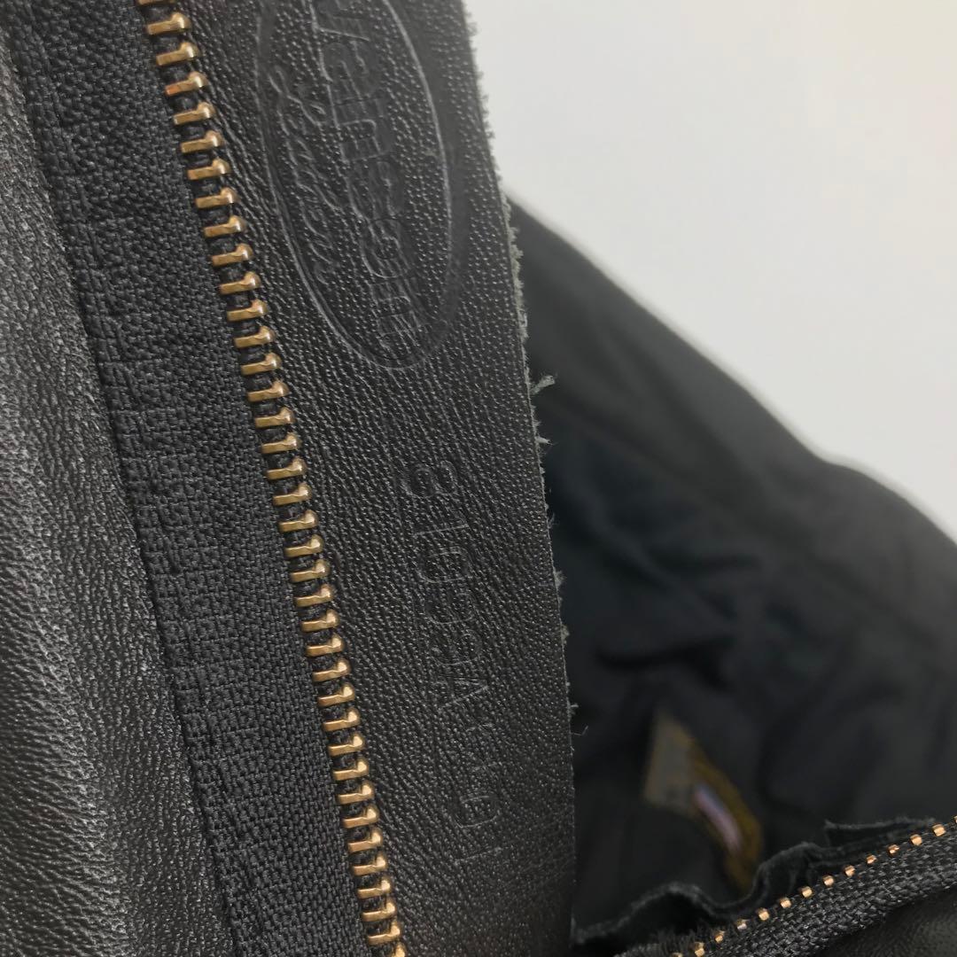 VANSON レザーパンツ　35　ブラック
