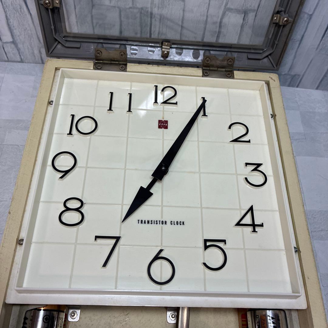 ナショナル 壁掛け時計 TRANSISTOR CLOCK トランジスタ 昭和