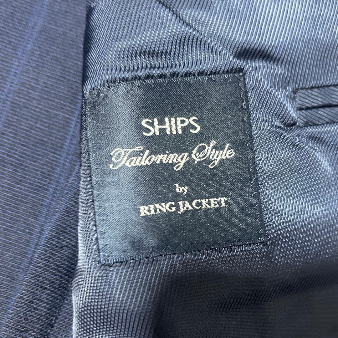 【美品】リングヂャケット×SHIPS ネイビージャケット 46 高級ライン