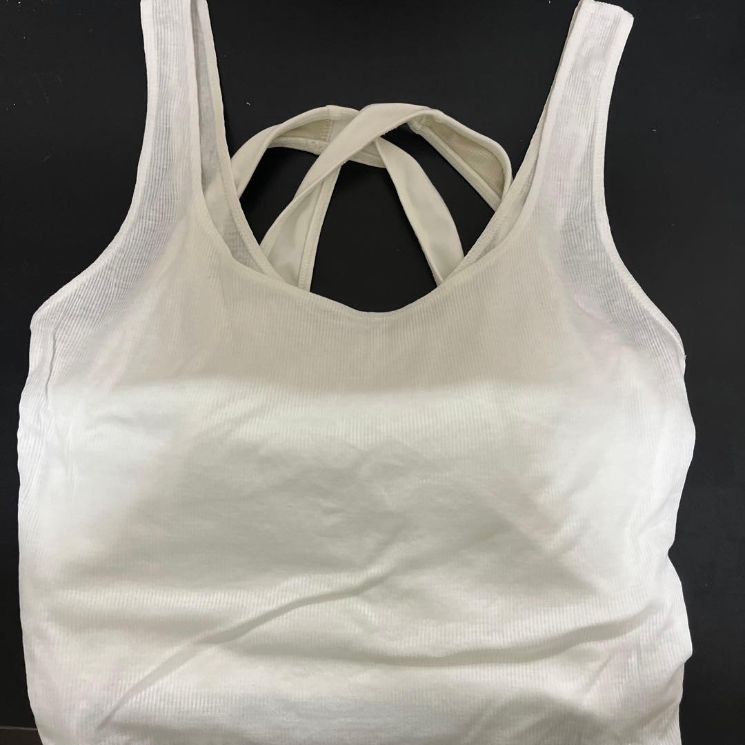 【美品♡Ｌサイズ】SUKALA eco レイヤードブラトップオフホワイト