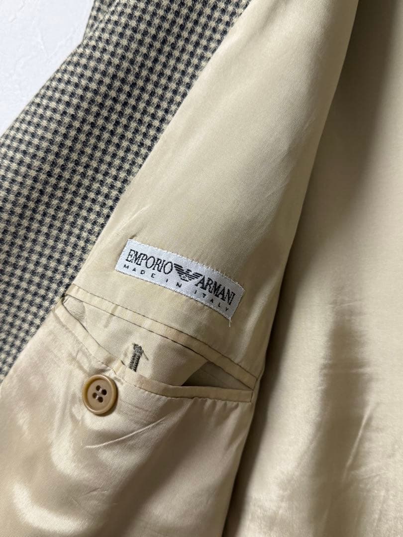 EMPORIO ARMANI チェック柄 テーラードジャケット