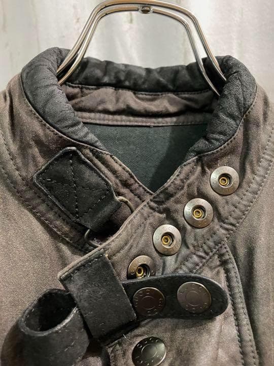 gucci オイルドジャケット　シングルコート　ミリタリー バブアー型