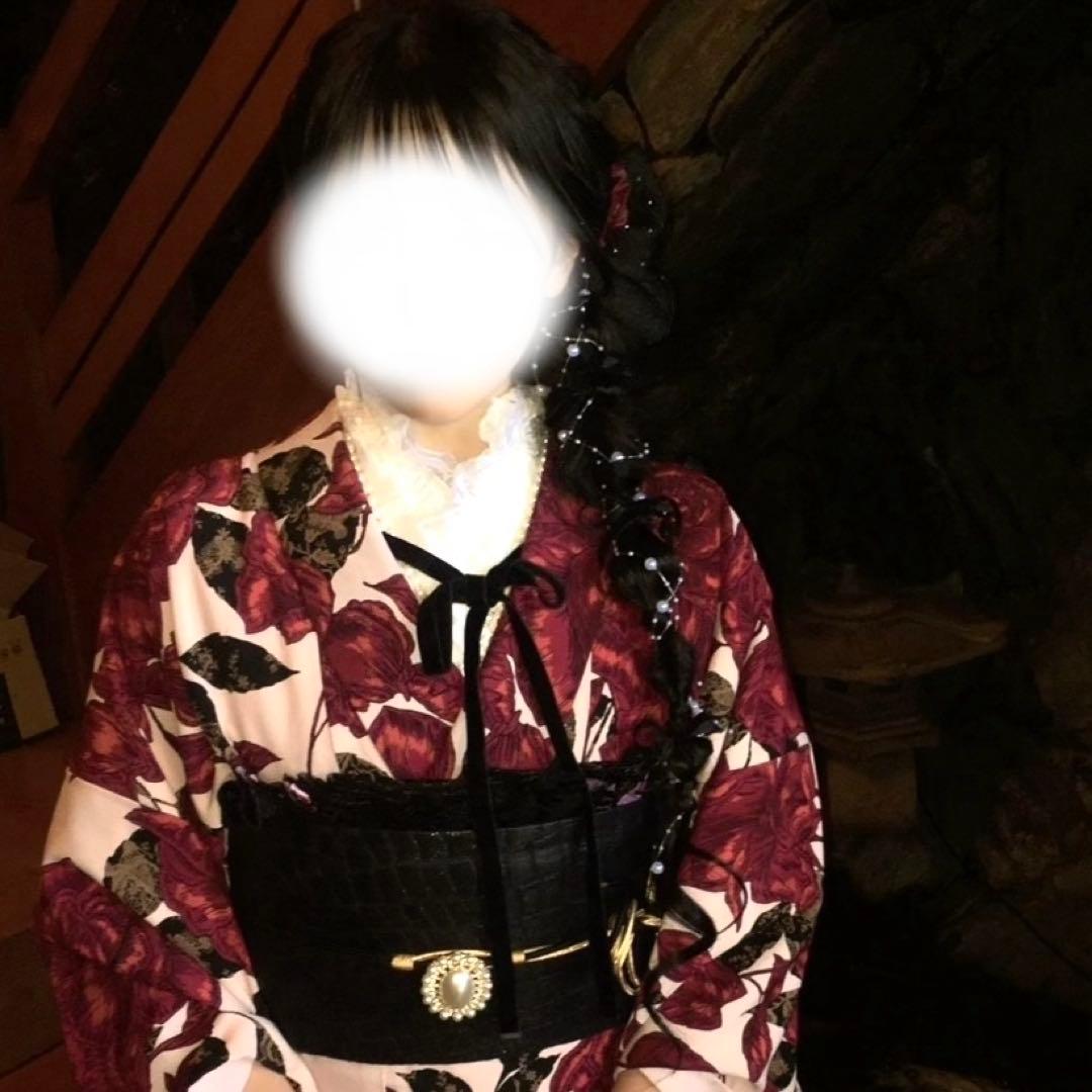 振袖 小物 成人式 伊達襟 重ね襟 レース 白 パール ベロア リボン付き