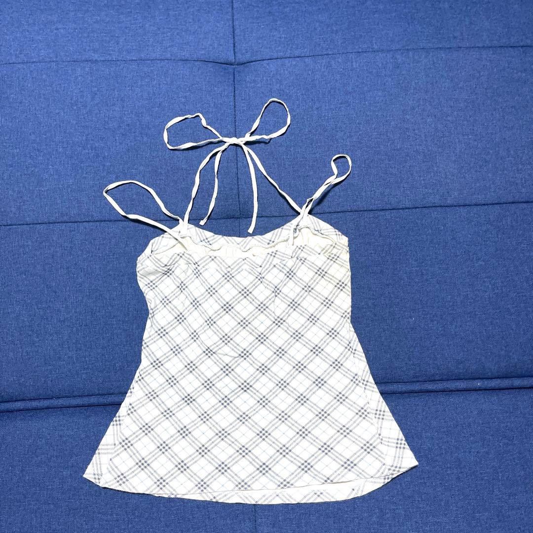 Burberry チェック柄キャミソール 38