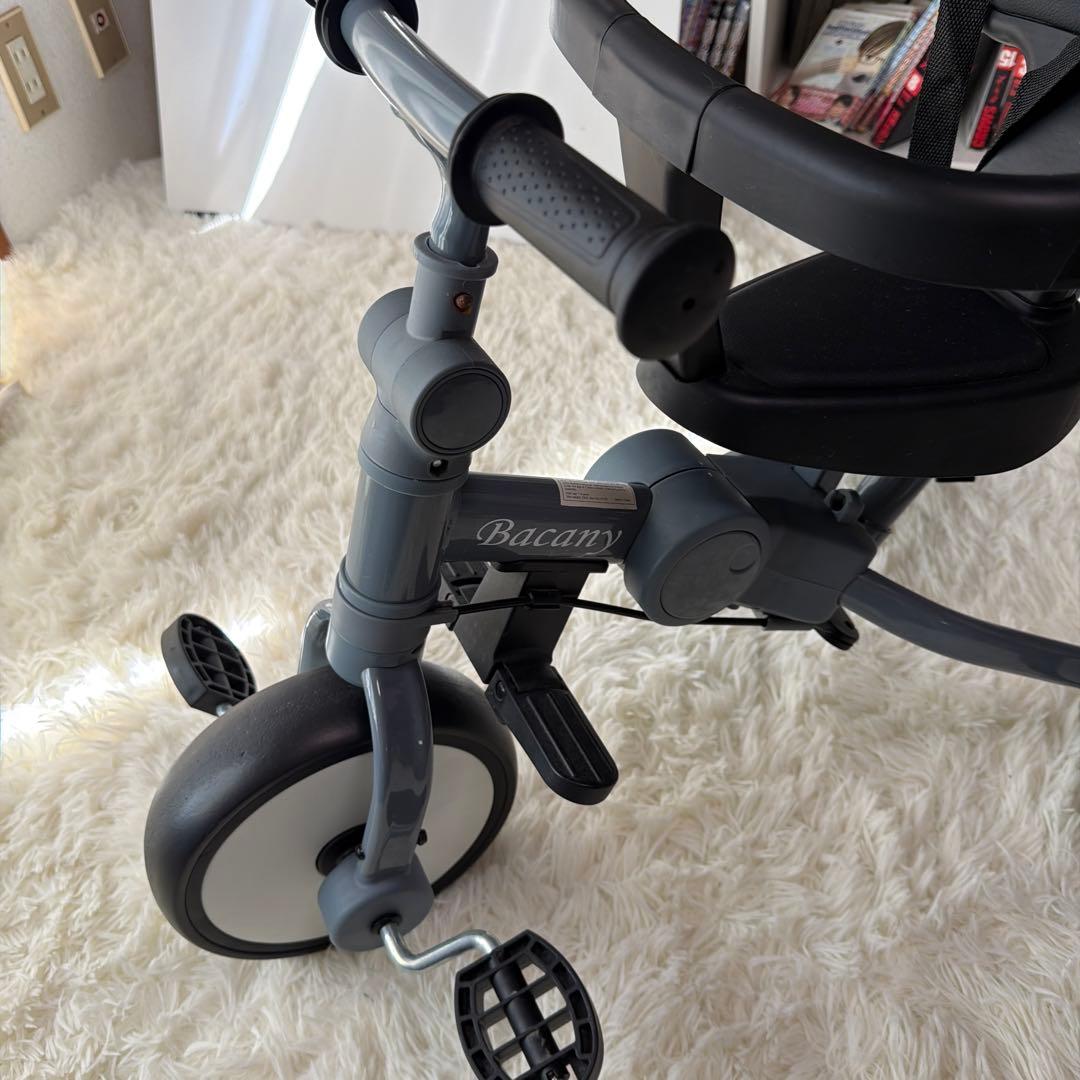 【美品】　子供用三輪車　7in1 折りたたみ　手押し棒　1歳-6歳　幼児用