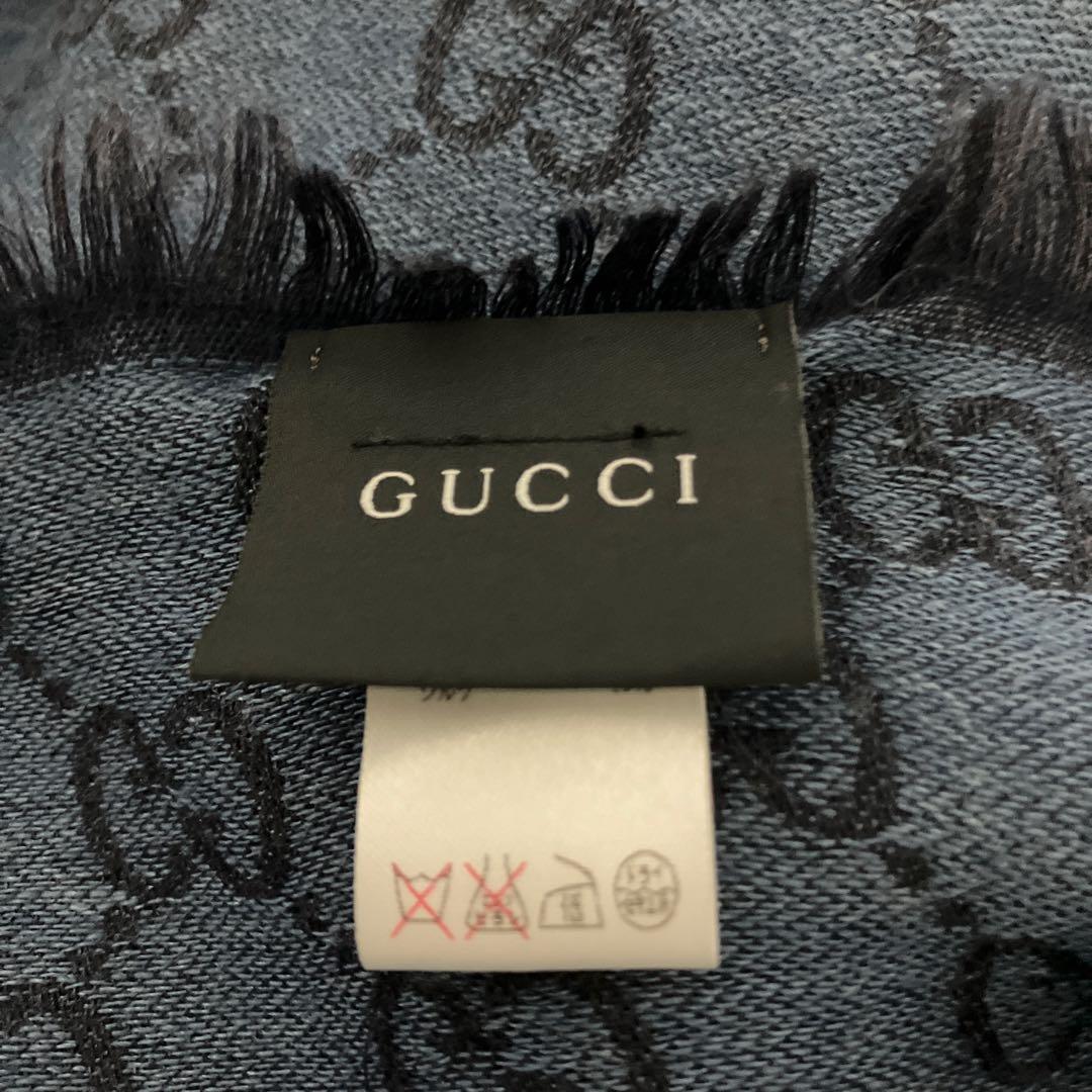 【美品】GUCCI マフラー GGロゴ