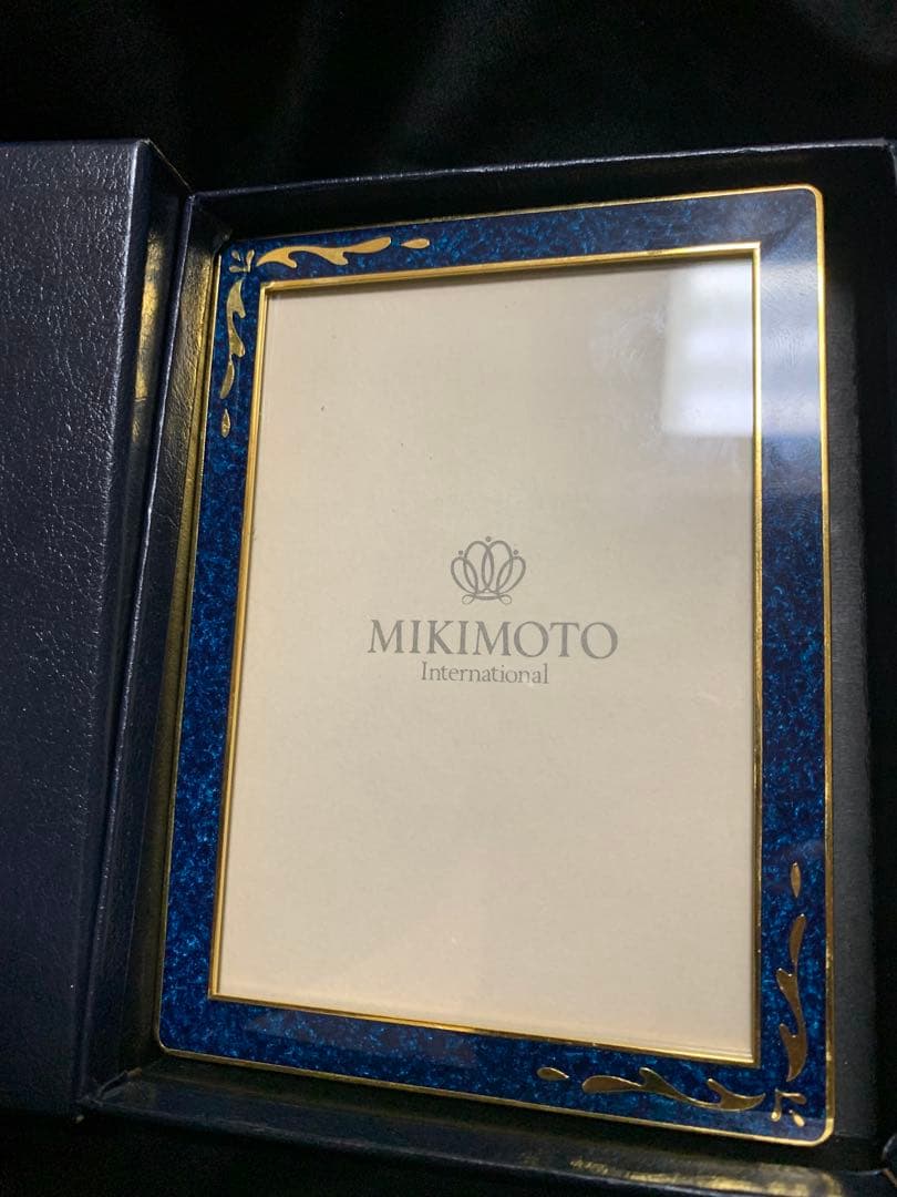 MIKIMOTO Internationalフォトフレーム ネイビー。新品未使用