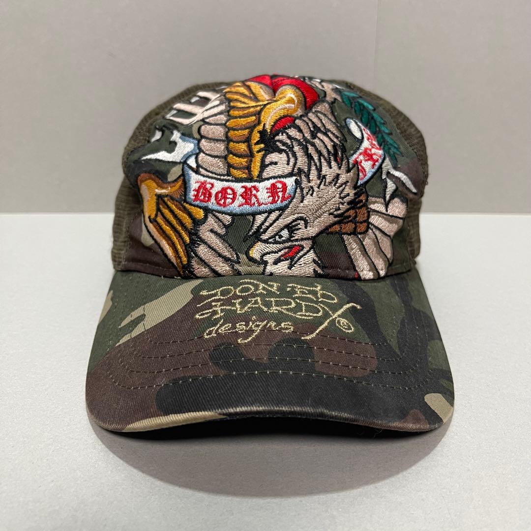 y2k archive ed hardy エドバーディー キャップ カモフラ