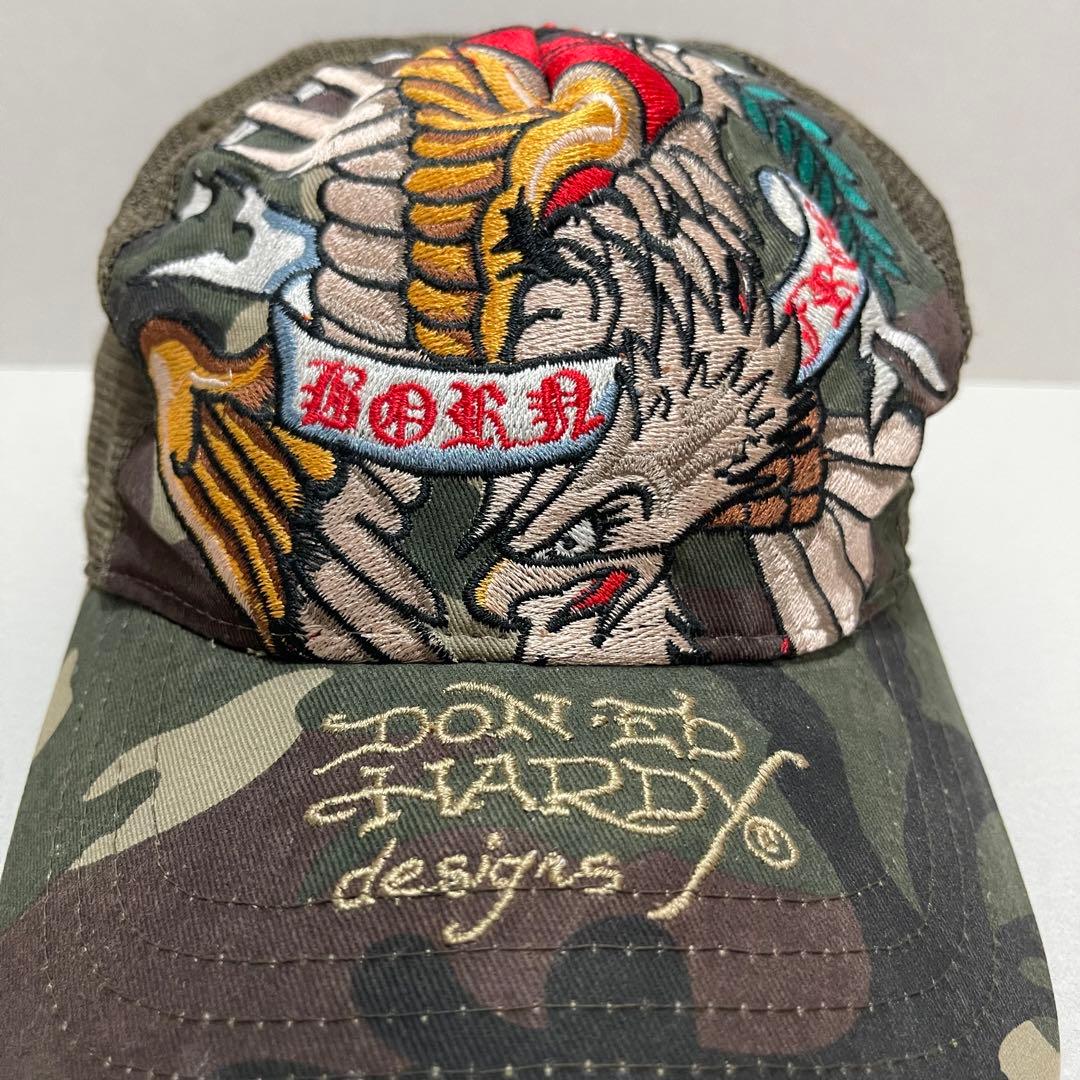 y2k archive ed hardy エドバーディー キャップ カモフラ