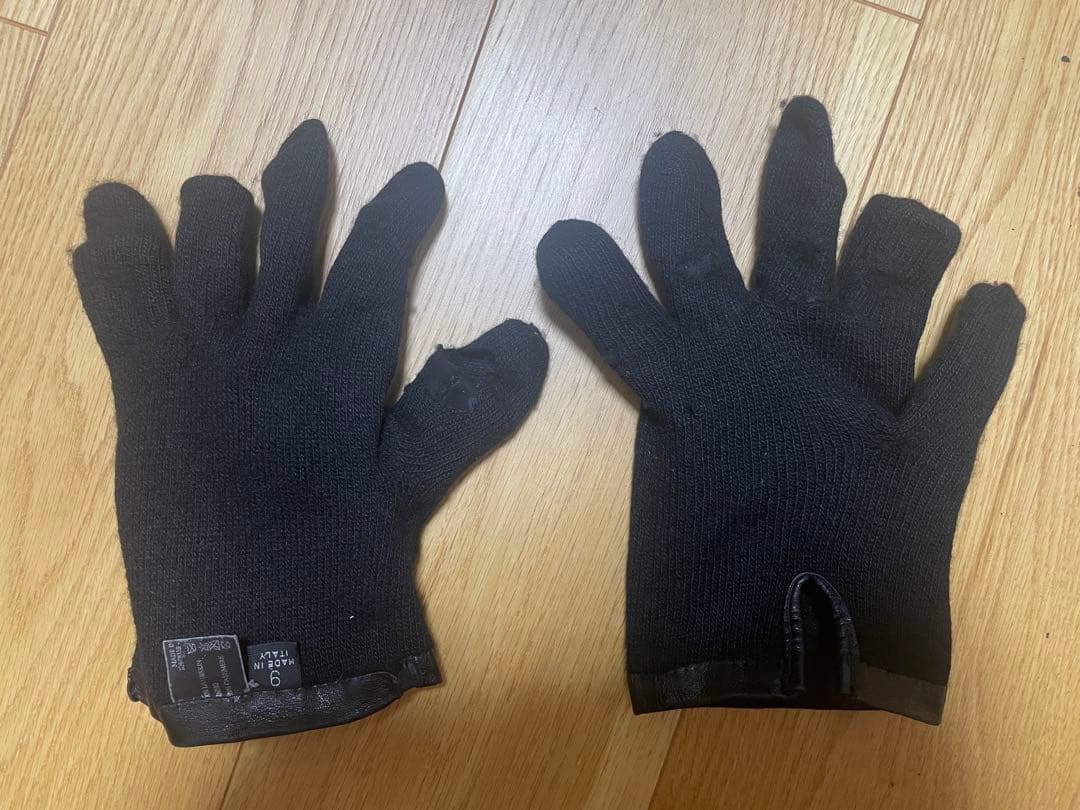 【美品】PRADA レザーグローブ