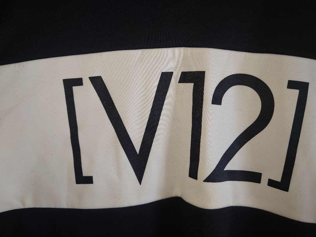 【中古品】V12 メンズ長袖　モックネックシャツ　裏起毛　M