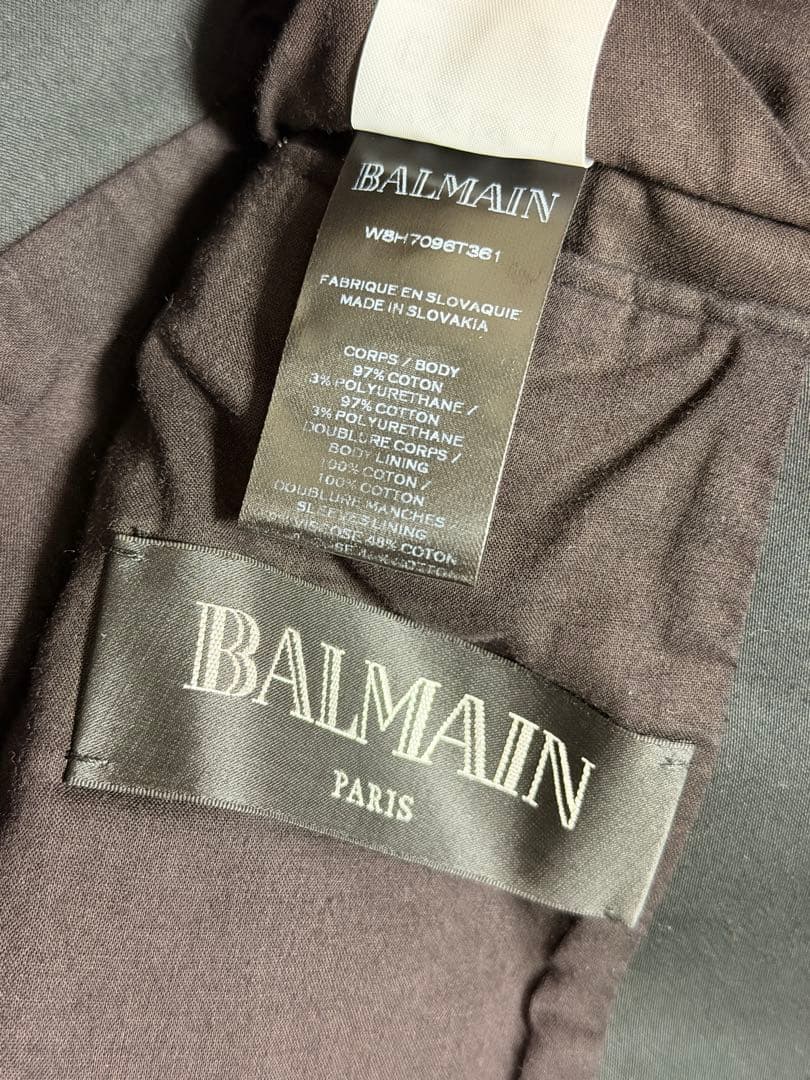BALMAIN バルマン ダブルジャケット ブラック 46サイズ