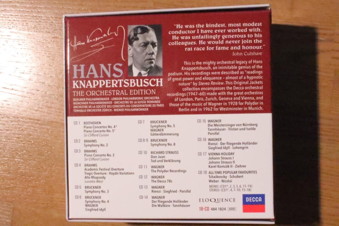 クナッパーツブッシュ　The Orchestral Editon 18CD