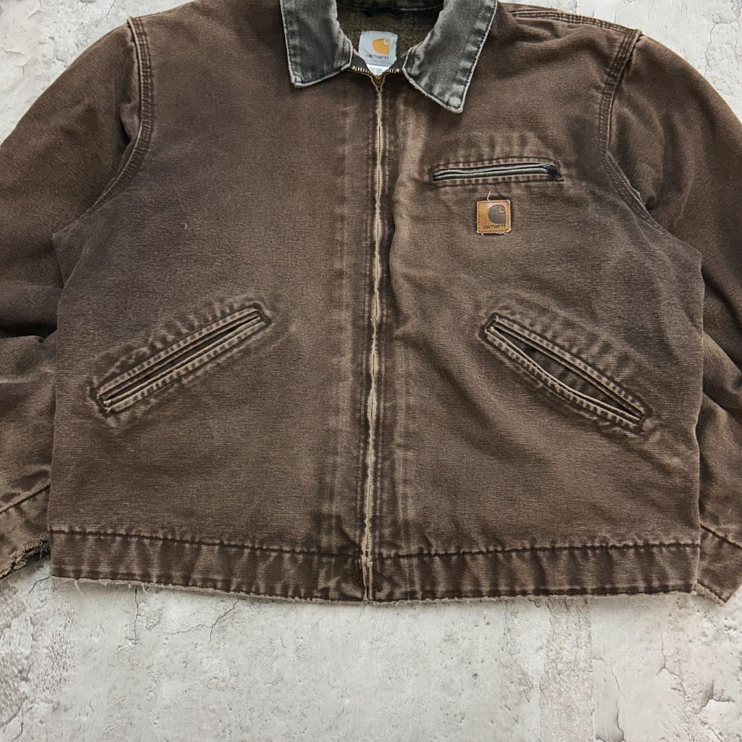 S*U様 Carhartt　デトロイトジャケット　L　DKB　ブラウン　古着