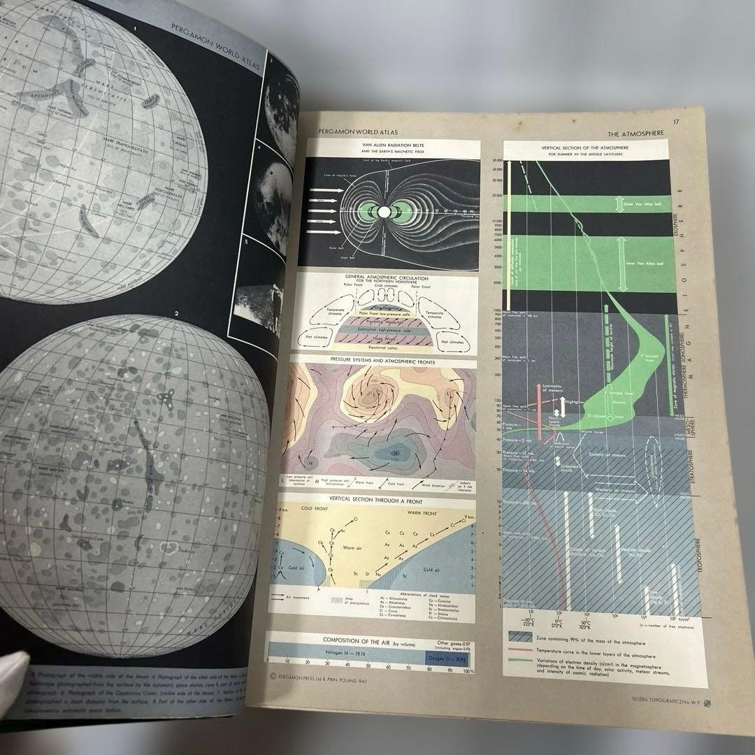 ペルガモン　Pergamon World Atlas 1968 英語版 地図帳