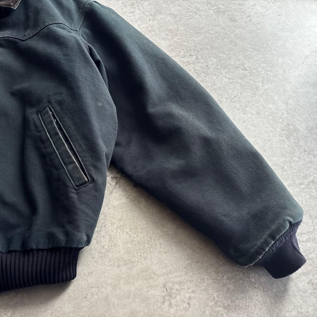 00's USA製■carhartt【L】サンタフェジャケット ブラック 黒