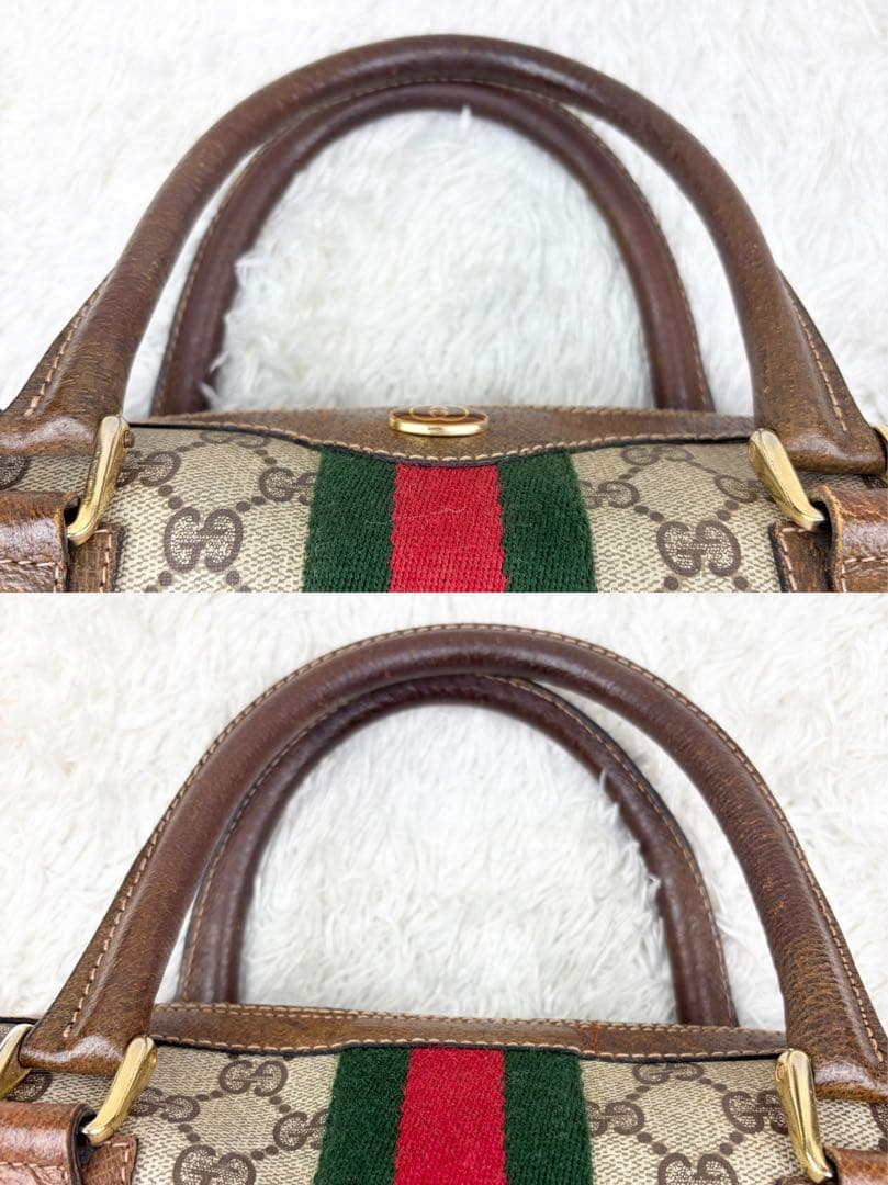 【希少】オールドグッチ シェリーライン GGスプリーム ボストンバッグ 2way