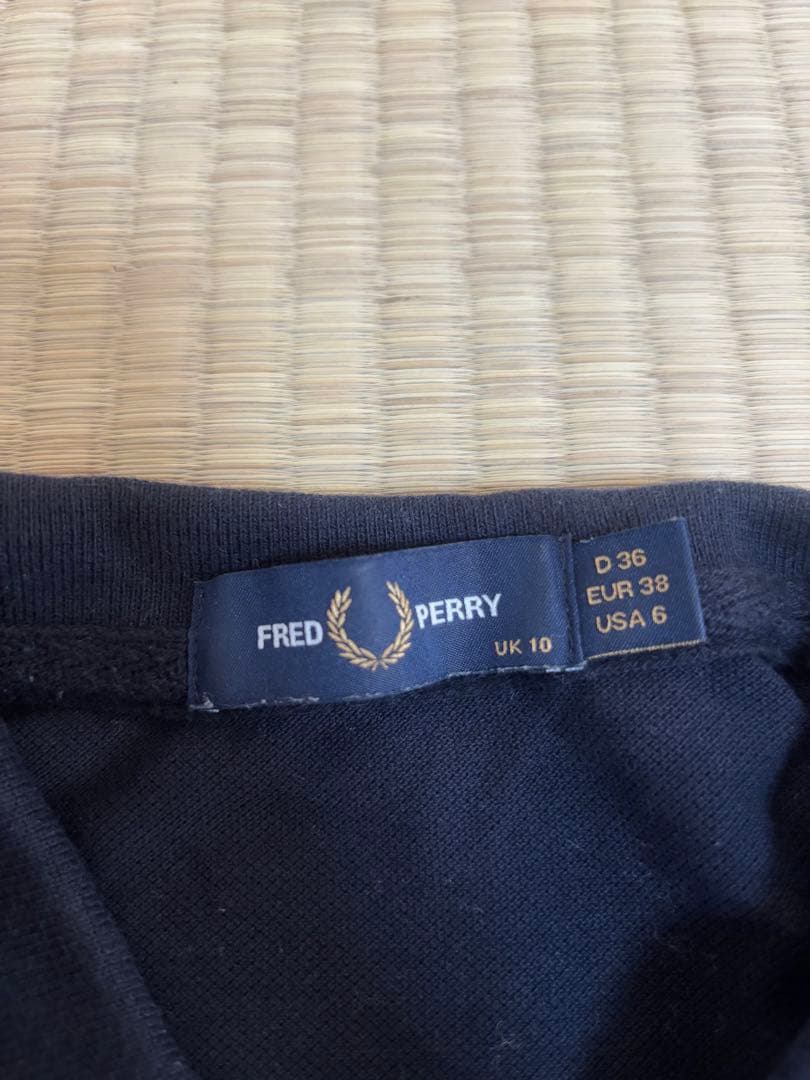 FRED PERRY ネイビー オレンジ ポロシャツ UK 10 BEAMS別注