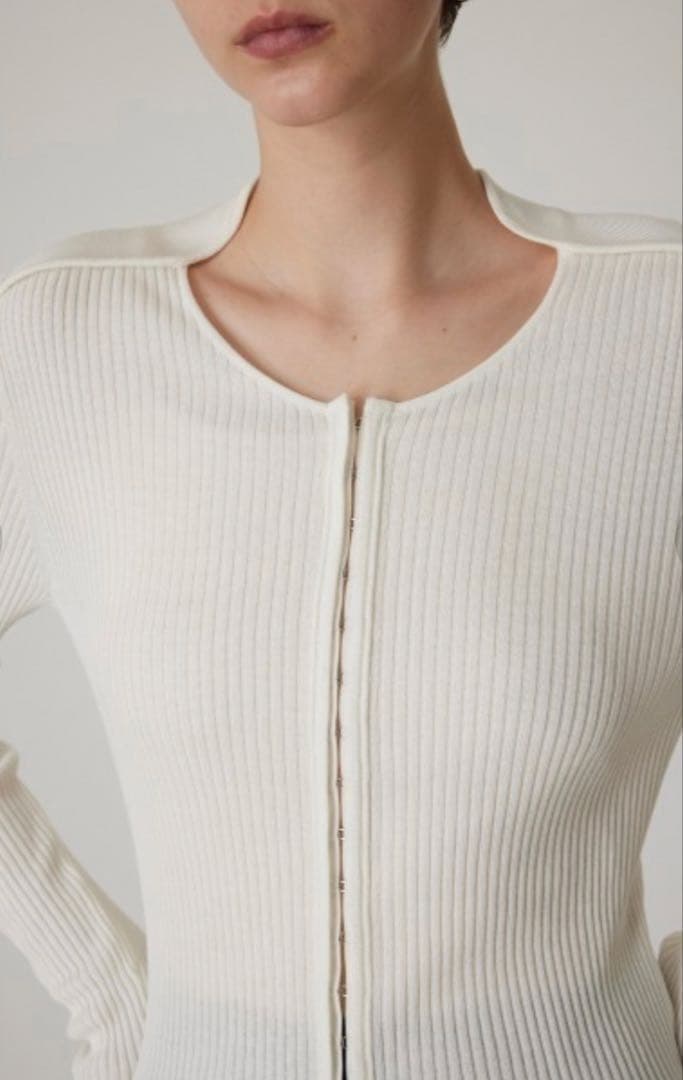 最終値下げ✨新品【RIM.ARK】 Neckdesign slim knitCD