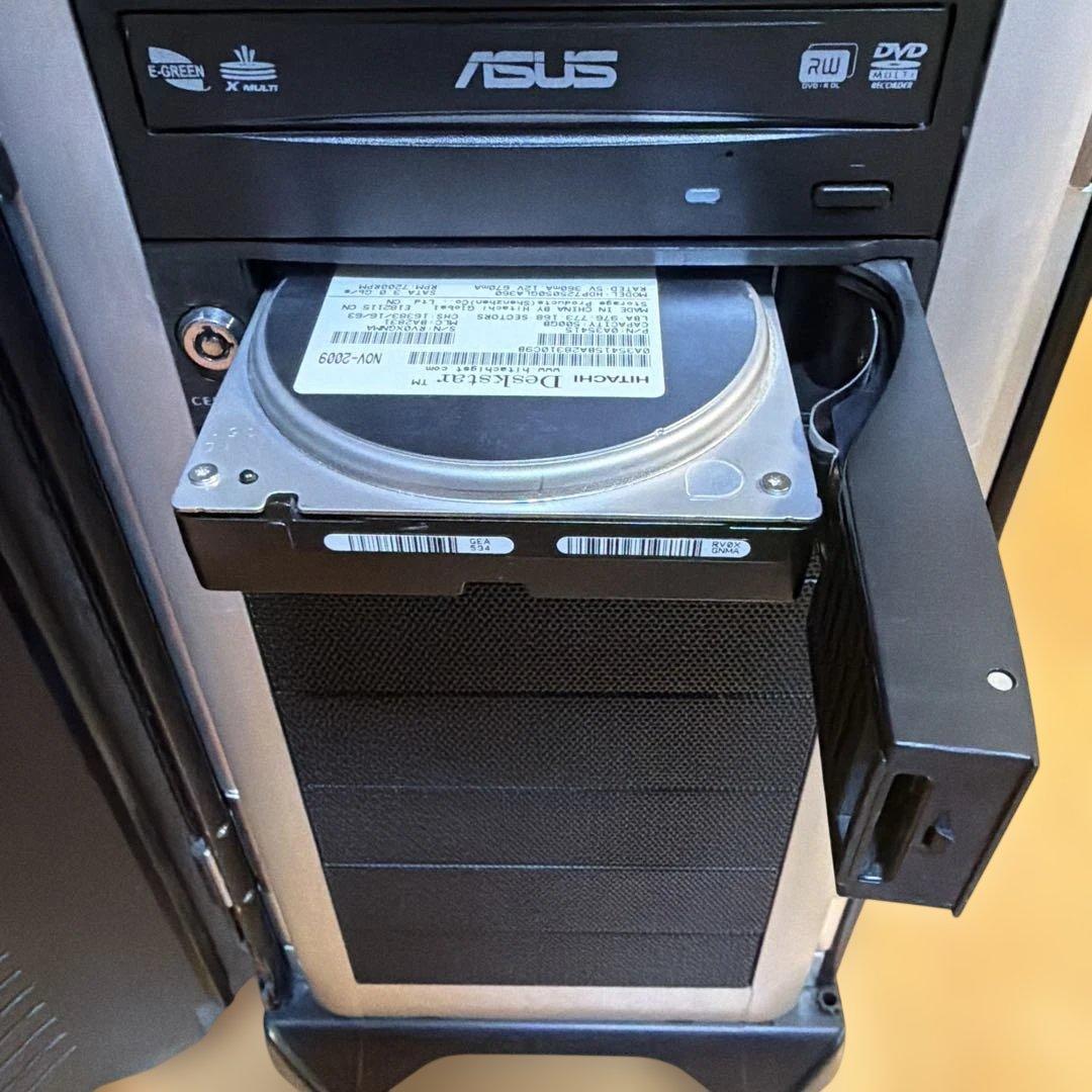 ジャンク 自作PC Win10h Core i7 16MB DVDRW HDD2