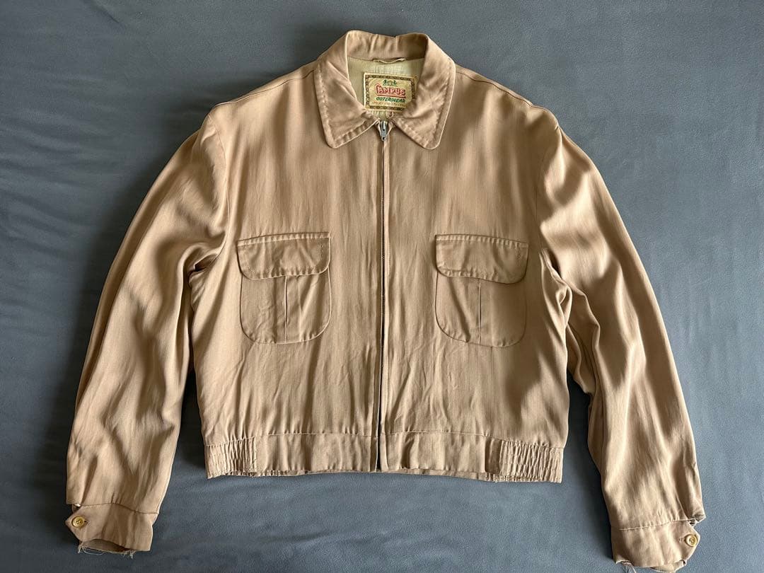 50s-60s Campusレーヨンジャケット 42