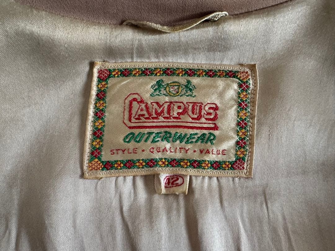 50s-60s Campusレーヨンジャケット 42