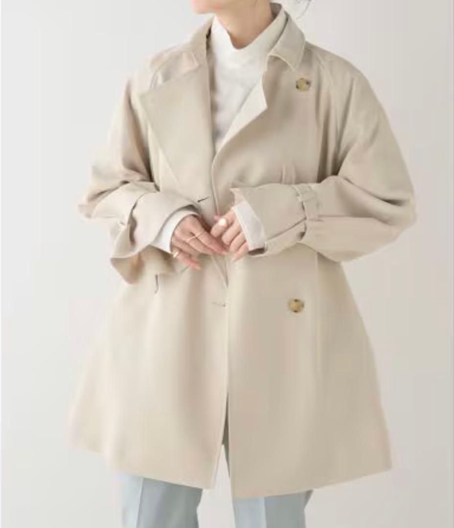 Noble レトロトレンチミドルコート