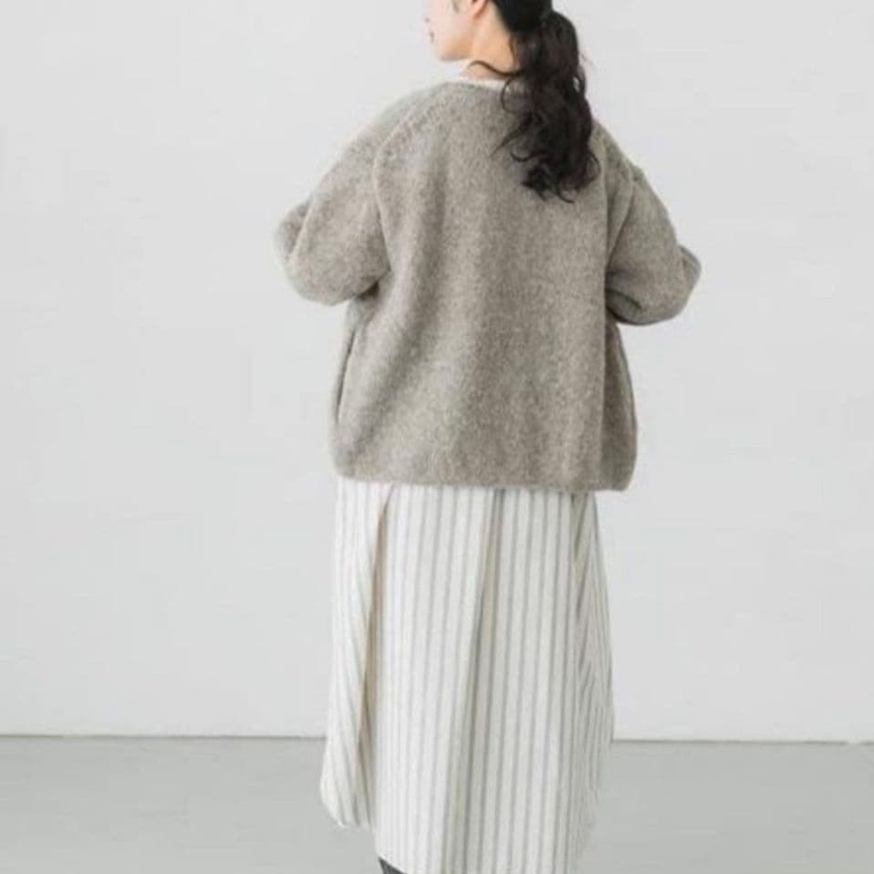 kagure かぐれ　ペルー クルーネック カーディガン