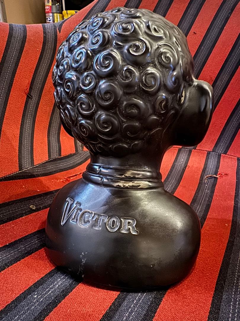 VICTORビクター ステレオヘッドホン店頭用　黒人クロンボ人形 ニガー