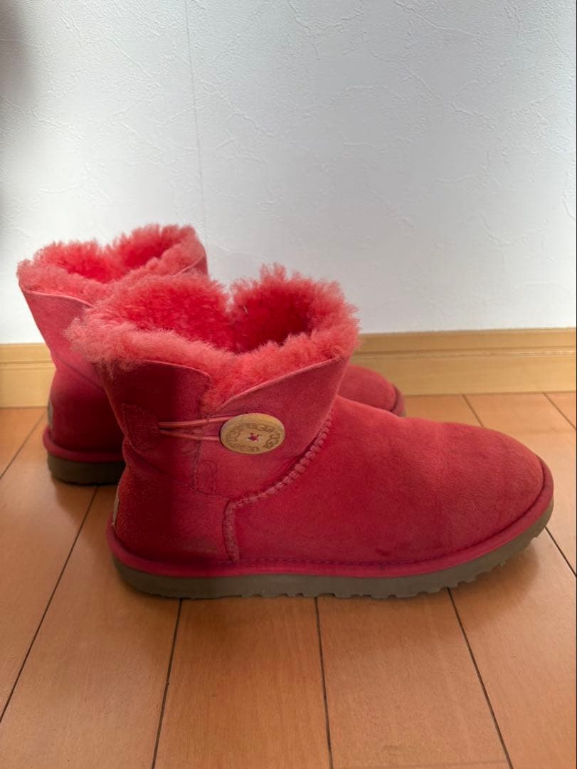 UGG レディース ムートンブーツ ピンク 25cm