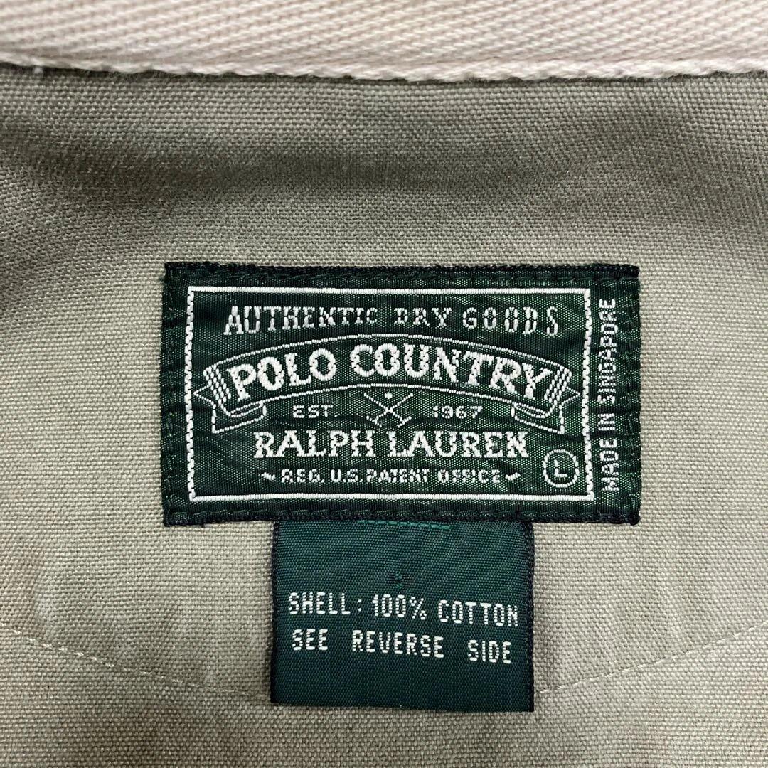 90s POLO COUNTRY スイングトップ カーキ サンドベージュ L